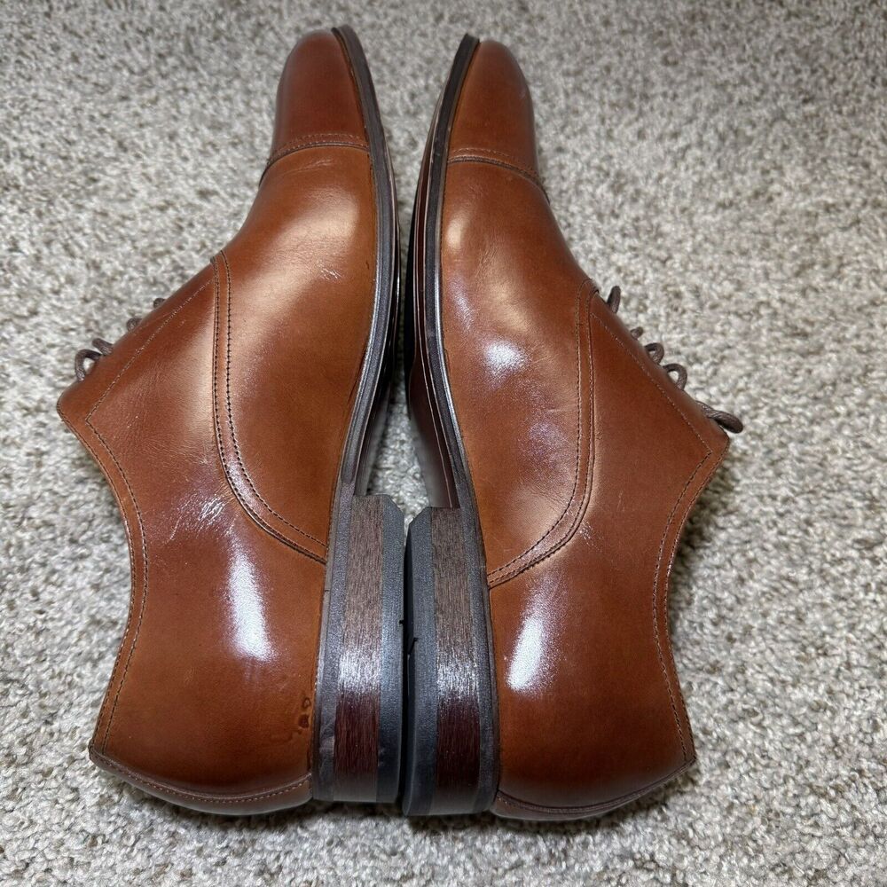 Florsheim Men's Francisco Cognac Cap-Toe Oxford 11528-221 Memory Foam Size 8.5D - Picture 5 of 10